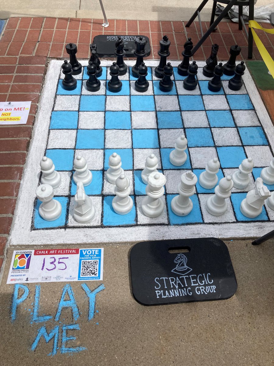 SPG_Utah's tweet photo. We’re gearing up for the Bountiful Chalk Art Festival — and yes, our GIANT interactive sidewalk chess board is making a comeback, June 4-7!!

#ChalkArtFestival #MagicOnTheSidewalk  #JoyFoundation #StrategicPlanningGroup #BountifulEvents #BountifulMainStreet #Utah #summerfun☀️ https://t.co/cQM546aMjh
