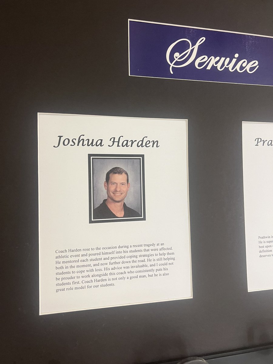 CoachMatlock44's tweet image. Thank you @joshlharden
Thank you for being a great role model and pouring into our students daily!