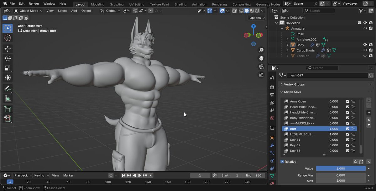 i shape the furry avatar into muscular furry OVO duhhh. its modified avatar btw winchester