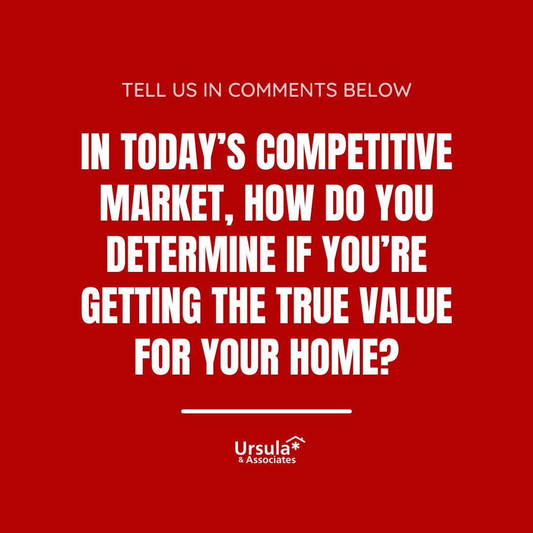 uandateam's tweet image. Fair market value is crucial in a competitive market. Tell us about the factors that you think determine a home’s true value and if sellers are receiving their fair share. 🤨💰

#HomeValuation #SellingStrategy #RealEstate