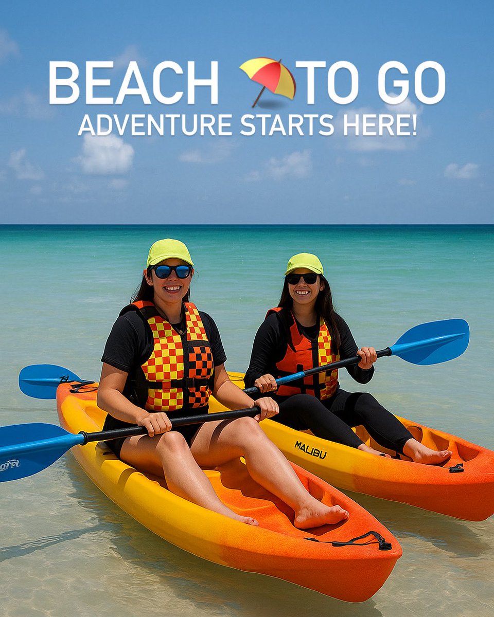 beachtogofl's tweet photo. When was the last time you did something for the first time?
Explore Miami on kayaks with your besties — we bring the fun to you!
@visitmiami #VisitMiami #BeachToGo #KayakFun #BucketListVibes
#OceanAdventure #BeachWithFriends #ExploreFlorida
#TravelGoals #BeachRentalsMiami https://t.co/v0OUdeXbV5