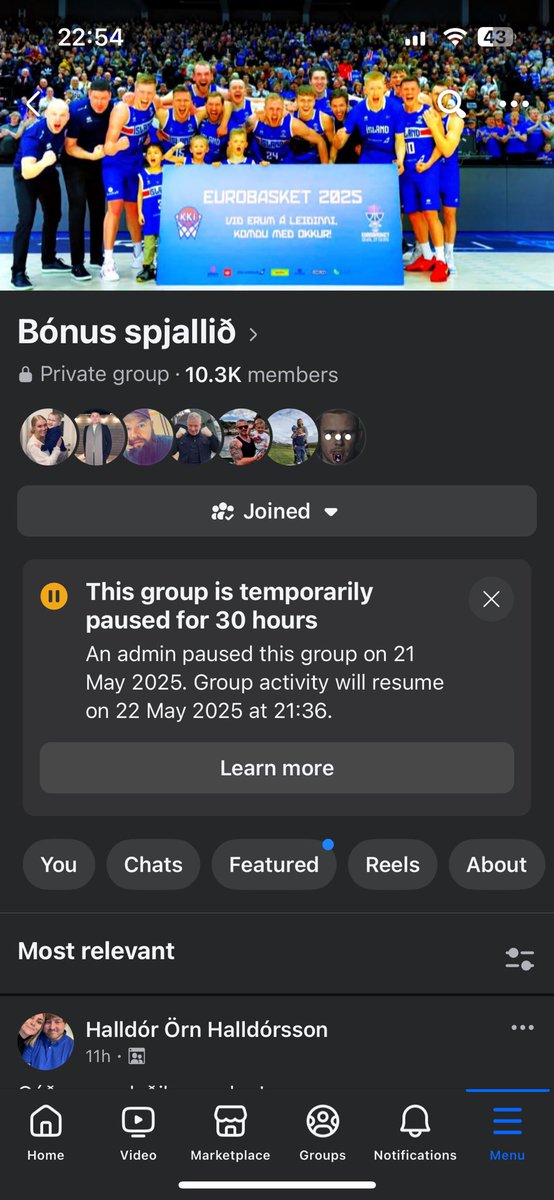 Admin að sýna einstaklega aumingjalega hegðun að pása Bónus spjallið þegar liðið hans tapar oddaleik.... sá er lítill💩
#bónusdeildin #körfubolti