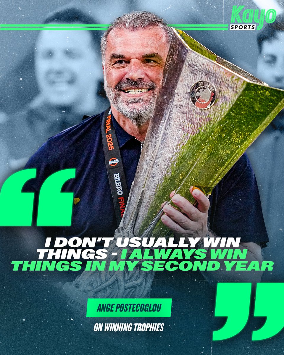 Coldest quote of the modern sporting era! 🥶

Ange’s Spurs end a 17-year title drought!

Can more Aussies make history? Don’t miss Barcelona v Arsenal in the UWCL Final Sunday morning at 2am— live on Kayo!

#UEL #UWCL #BigAnge #Spurs