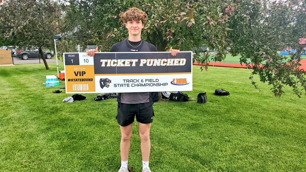 cpcentraltrack's tweet image. Curtis Rigg (Jr.) is our first State Qualifier in the Long Jump with a PR jump of 6.49m to finish 2nd! 🥈#FastCat