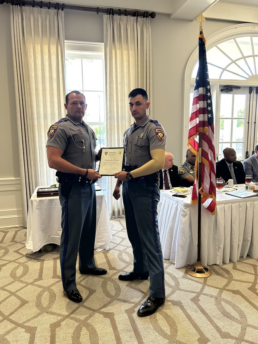 Today, the Mississippi Highway Patrol honored the Trooper of the Year nominees from each district.
Congratulations to Trooper Dean! Your dedication and professionalism make you an outstanding representative of Troop K. Well deserved!