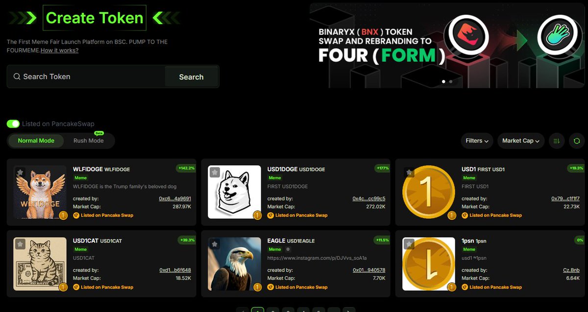 #WLFIDOGE is now the #1 project launched with USD1 on <a href="/four_meme_/">Four.Meme</a> 

The fourmeme ecosystem is building a new era.

Building together
#WLFIDOGE, $B