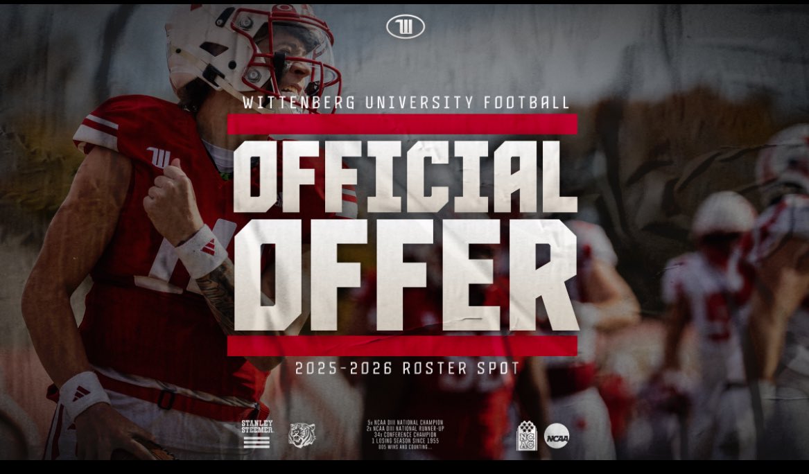 Liam Hayward (@_liam_hayward) on Twitter photo Blessed to receive my second offer from Wittenberg University! Thank you to <a href="/Coach_AMoore/">Allan Moore</a>! Blessed to receive my second offer from Wittenberg University! Thank you to <a href="/Coach_AMoore/">Allan Moore</a>!