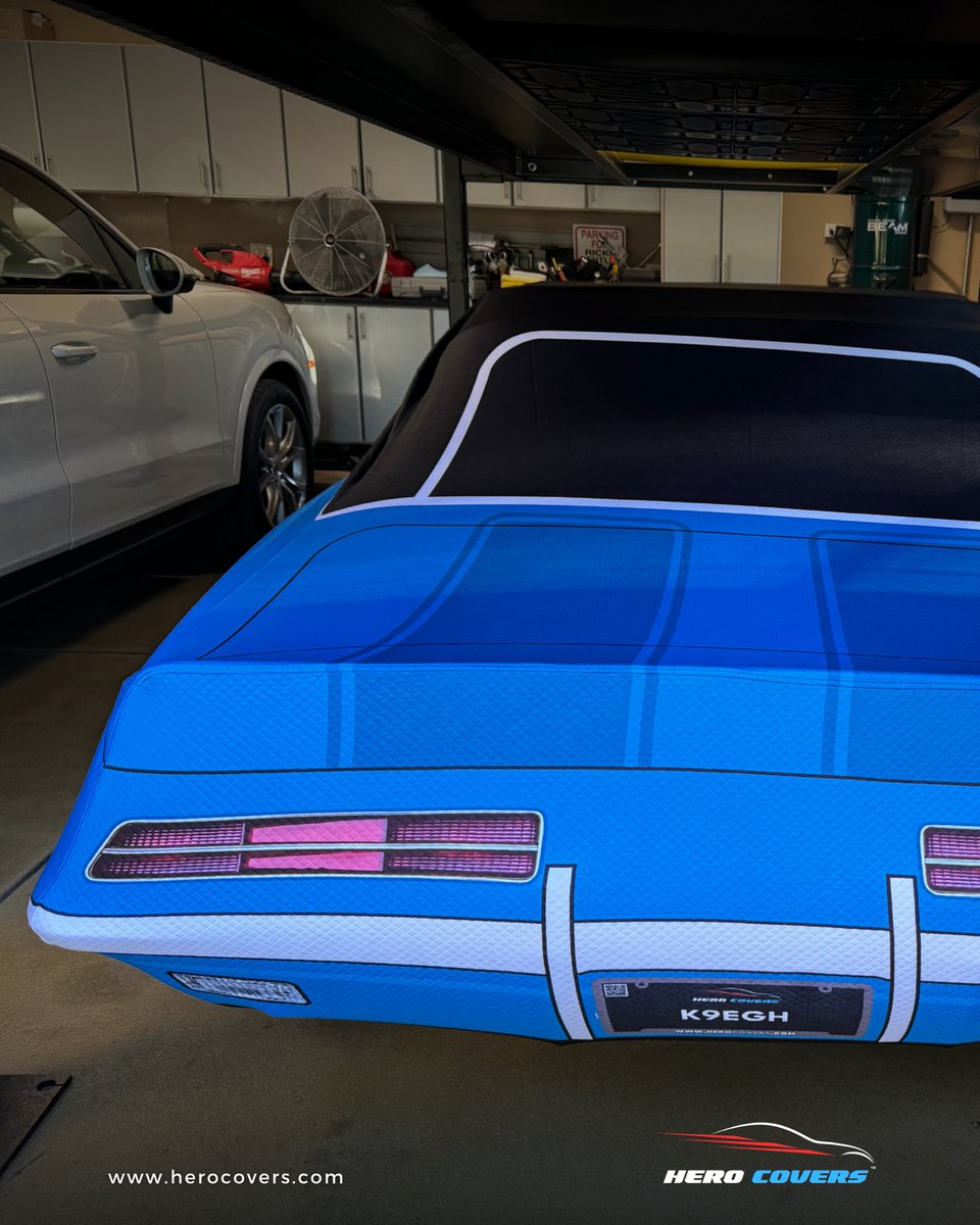 HeroCoversUSA's tweet photo. 🔥 Bold lines, raw power, and all the attitude.

One word to describe this beast? 👇

Tag someone who dreams of this in their garage.

#1969Camaro #MuscleCar #HeroCovers https://t.co/CqwQ8hB8q9