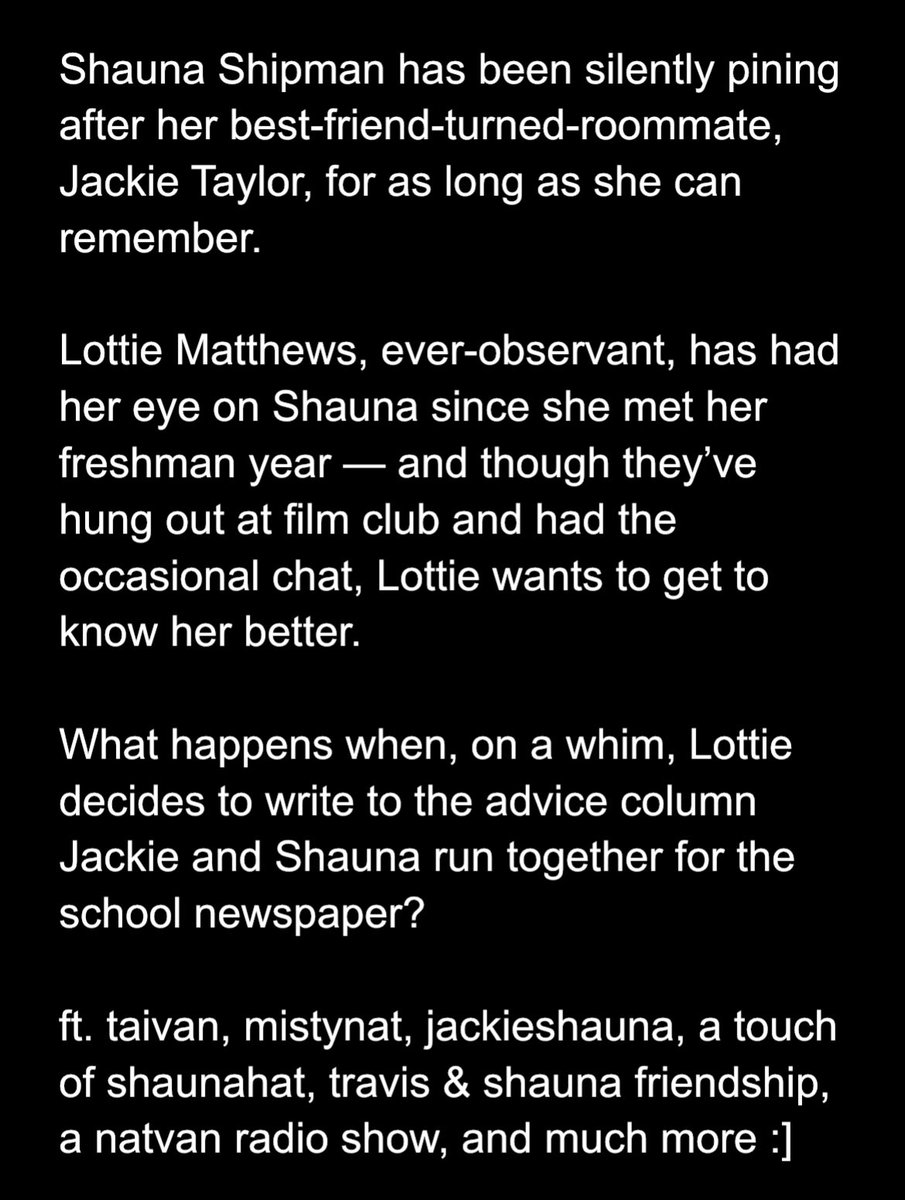 “piña colada” kind of love 🎶 

a #lottieshauna college/university smau :)