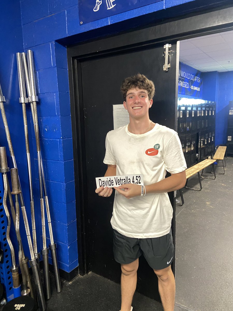 Julian Aristizabal (@juliancscs) on Twitter photo Nothing better than some Dashr Silver times breaking hand timed 40s on the record board.
Congrats to these fellas!
Lucas Salgado <a href="/lucas_salgado5/">Lucas Salgado</a> ran a 4.37 to break the senior and all time record
Paul Norman <a href="/Paul_Norman07/">Paul Norman</a> broke the junior record with a 4.47. Nothing better than some Dashr Silver times breaking hand timed 40s on the record board.
Congrats to these fellas!
Lucas Salgado <a href="/lucas_salgado5/">Lucas Salgado</a> ran a 4.37 to break the senior and all time record
Paul Norman <a href="/Paul_Norman07/">Paul Norman</a> broke the junior record with a 4.47.
