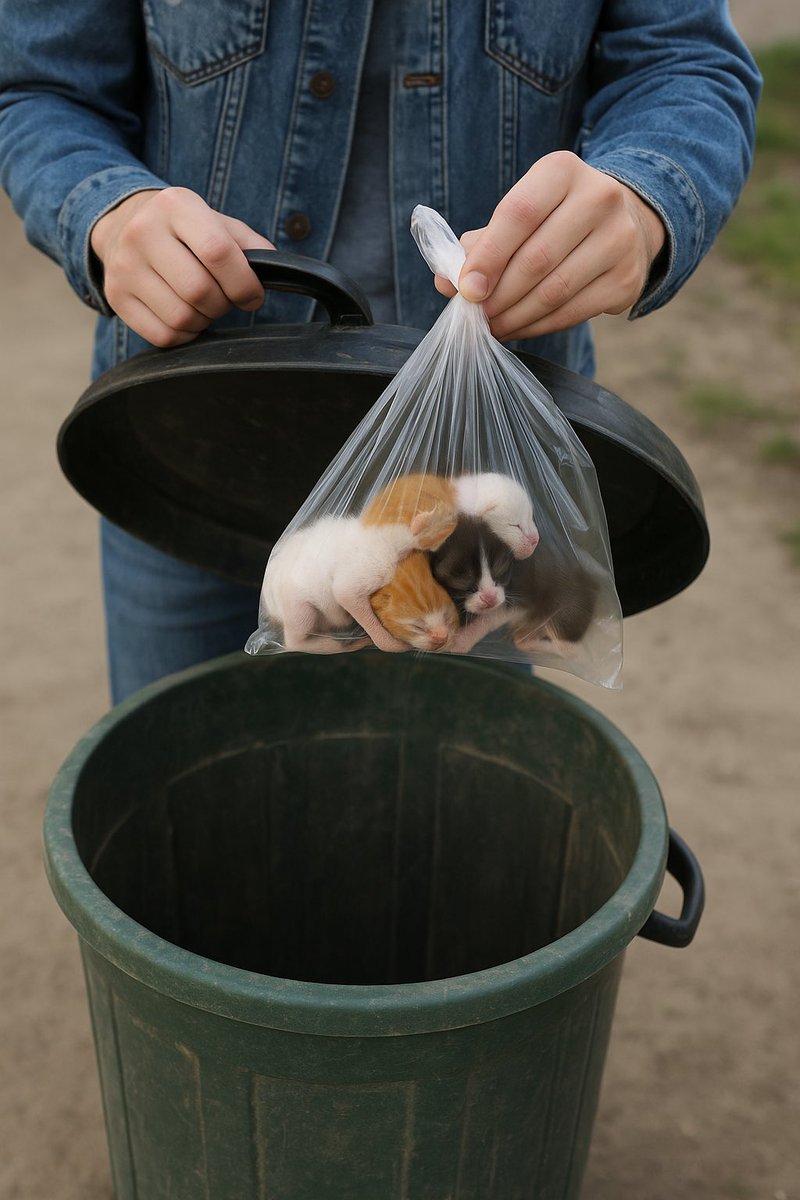 ¡DESGRACIADO!
¡DESGRACIADA!
Tú, que metes a unos bebés en una bolsa como si fueran basura.
Tú, que decides que no valen nada.
Tú, que los tiras vivos como si su vida no importara.

¿Crees que esto no tiene consecuencias?
¿Crees que el universo no ve?
¿Que Dios no escucha el