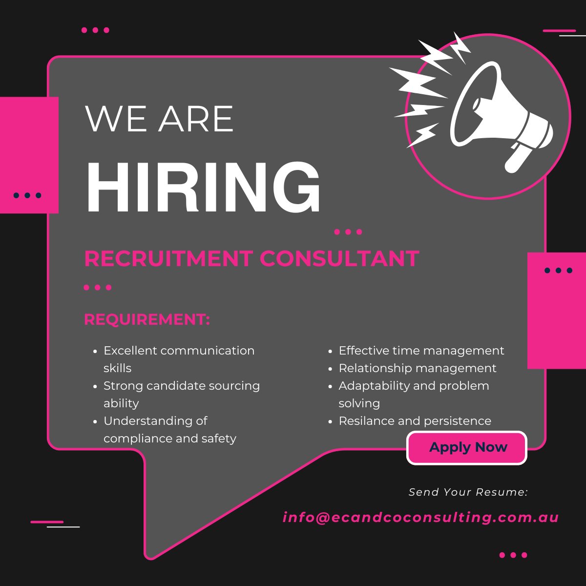 ECandCO25's tweet photo. 🚨 We’re Hiring: 360 Recruitment Consultant – Light Industrial | Melbourne 🚨

💰 Up to $95K + Super | 🏙️ National Labour Hire Provider | ⚡ Immediate Start

📩 Apply now https://t.co/njBKIaOMkt

#RecruitmentJobs #MelbourneJobs #360Recruiter #LabourHire #RecruitmentCareer https://t.co/px6dSvVlbb