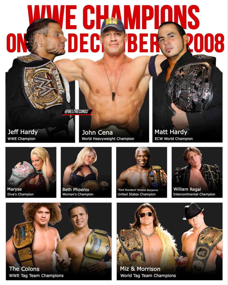 What a time in the <a href="/WWE/">WWE</a>. 

John Cena &amp; The Hardys on top!
