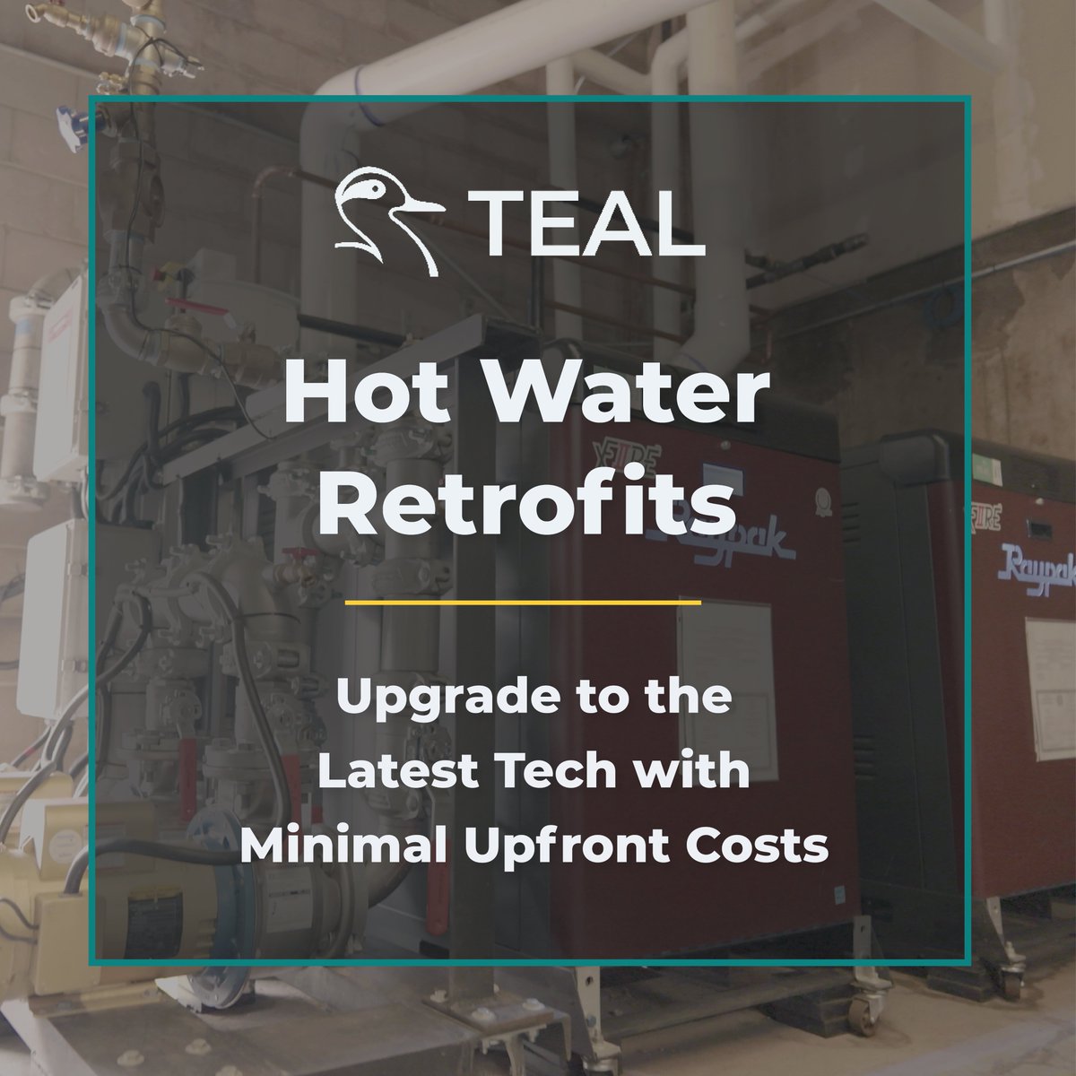 TEAL_Systems's tweet photo. Upgrade your aging boiler with TEAL’s high-efficiency hot water system — minimal upfront cost, 100% uptime, real-time monitoring &amp; 24/7 predictive maintenance. Email hgaspard@tealsystems.com to learn more #retrofits #retrofit #hotwater #centralplantsystem https://t.co/133Yfb4FkD