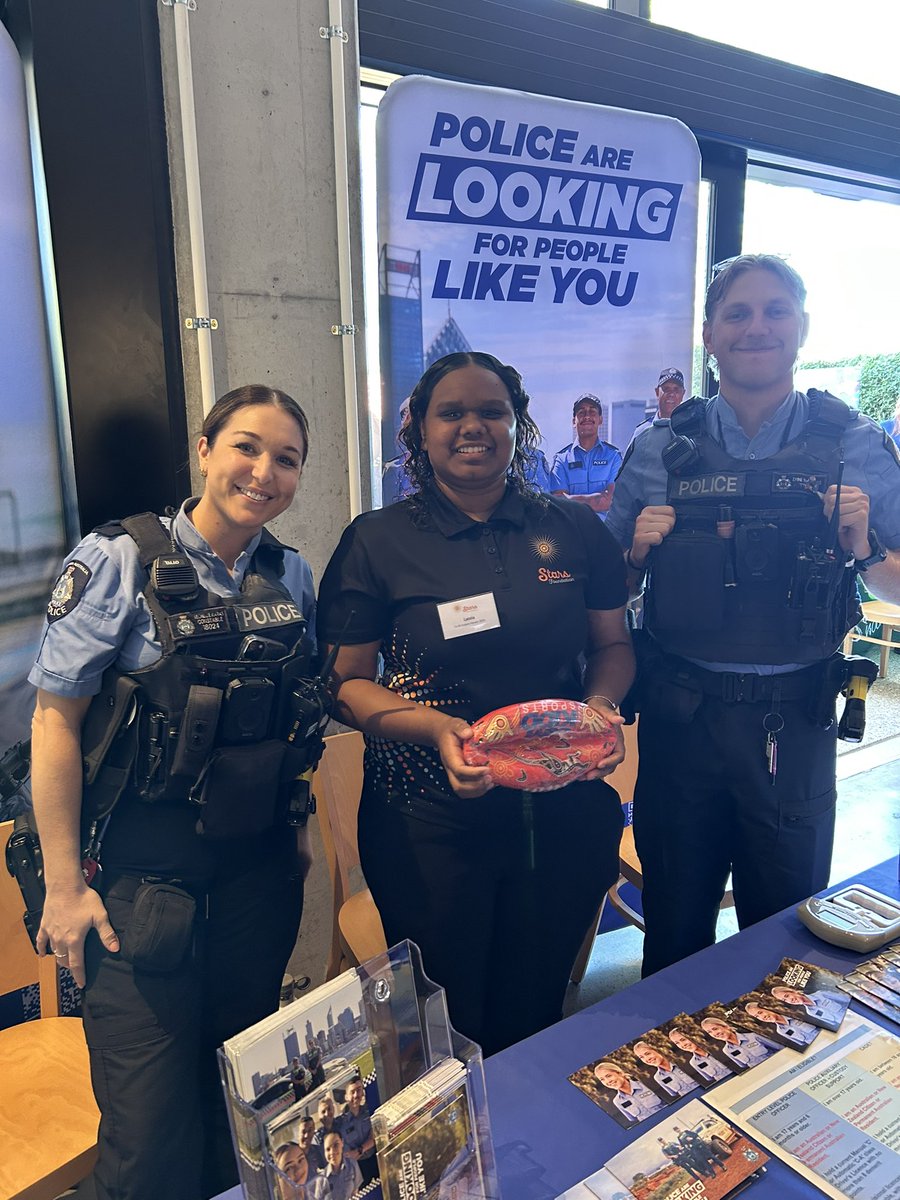 <a href="/Cannington_Pol/">WA Police Force - Cannington District</a> assisted with a recruiting stand for Stars foundation - supporting our First Nation females for future career pathways! #fb  #fb