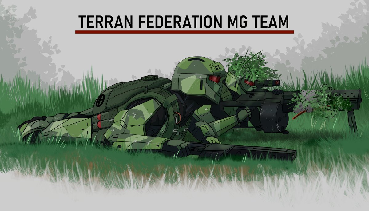 Terran Federation uniforms from the concept list, but a little more fleshed out.