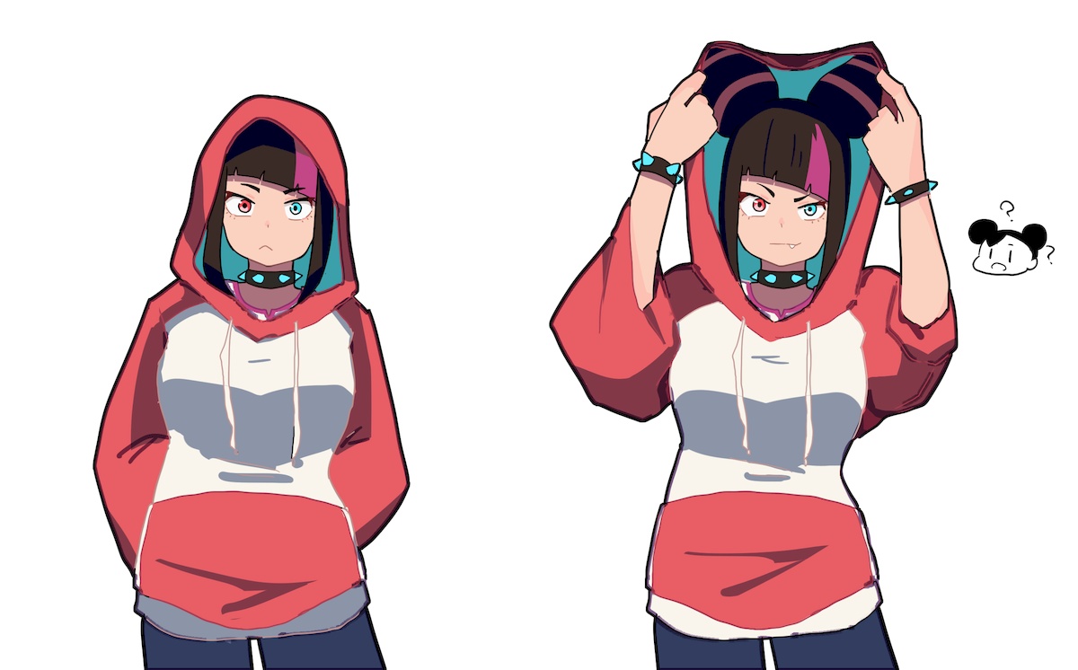ハン・ジュリ 「juri hoodie 」|Lineni 리넨のイラスト