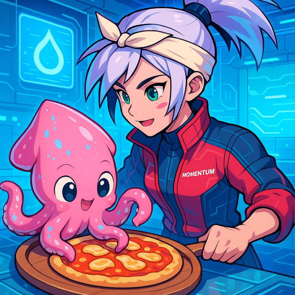 Squid Pizza Challenge? We folded.

The little guy was too cute. 🦑🥹

Here's a classic cheese pizza made by <a href="/ChefMMT_X/">ChefWENⓂ️Ⓜ️T</a> instead.

<a href="/SuiNetwork/">Sui</a> <a href="/ikadotxyz/">Ika「🦑」</a>