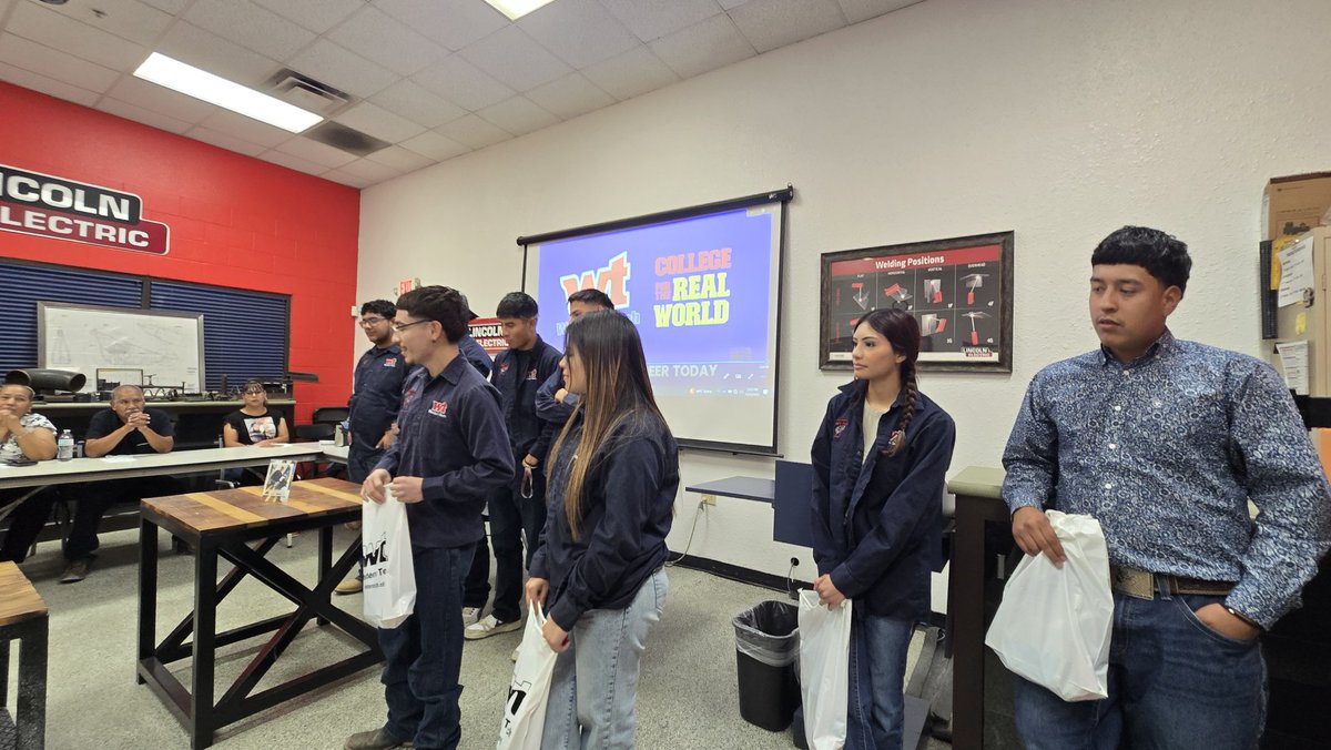 We have a wonderful partnership with <a href="/wtcep/">Western Technical College</a> that allows our students opportunities to attend Western Tech while enrolled at Tornillo High School. Today, our Welding students showcased the beautiful metal furniture they designed and built. <a href="/TornilloISD/">Tornillo I.S.D.</a> <a href="/AOlvera_TISD/">Alejandro Olvera</a>