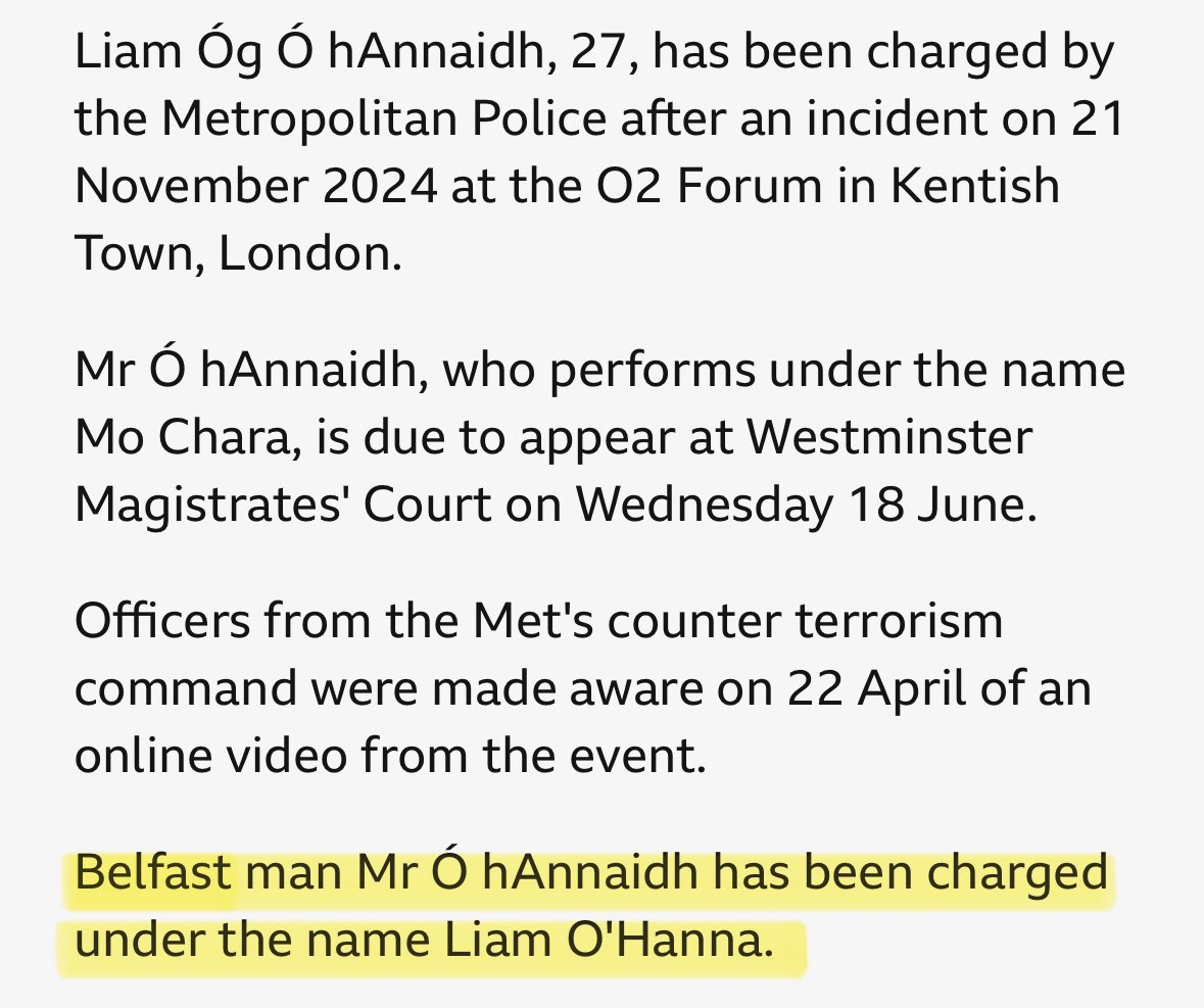 you know, you could accuse me of reading too much into things but you do occasionally have little one struggle moments where it’s like, the authorities have decided to humiliate you by getting your name wrong in a way that insinuates the one you use is made up 🏳️‍⚧️🇮🇪