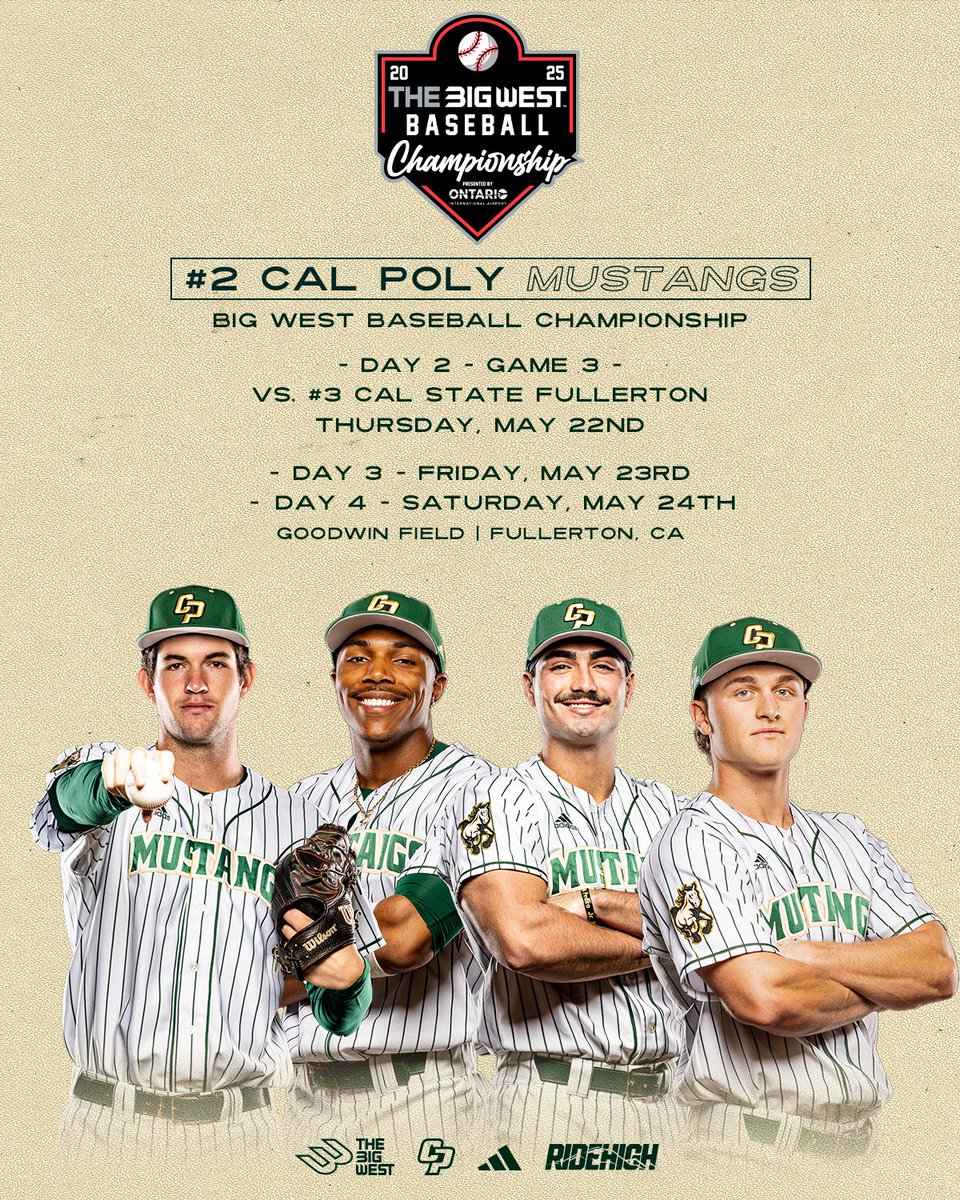 Support the two-seed Mustangs in the Big West Championship in Fullerton ...