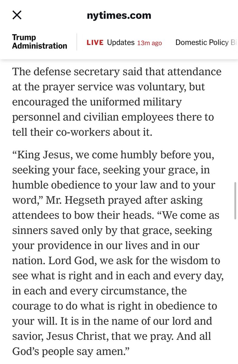 When the <a href="/nytimes/">The New York Times</a> is forced to print an entire prayer…