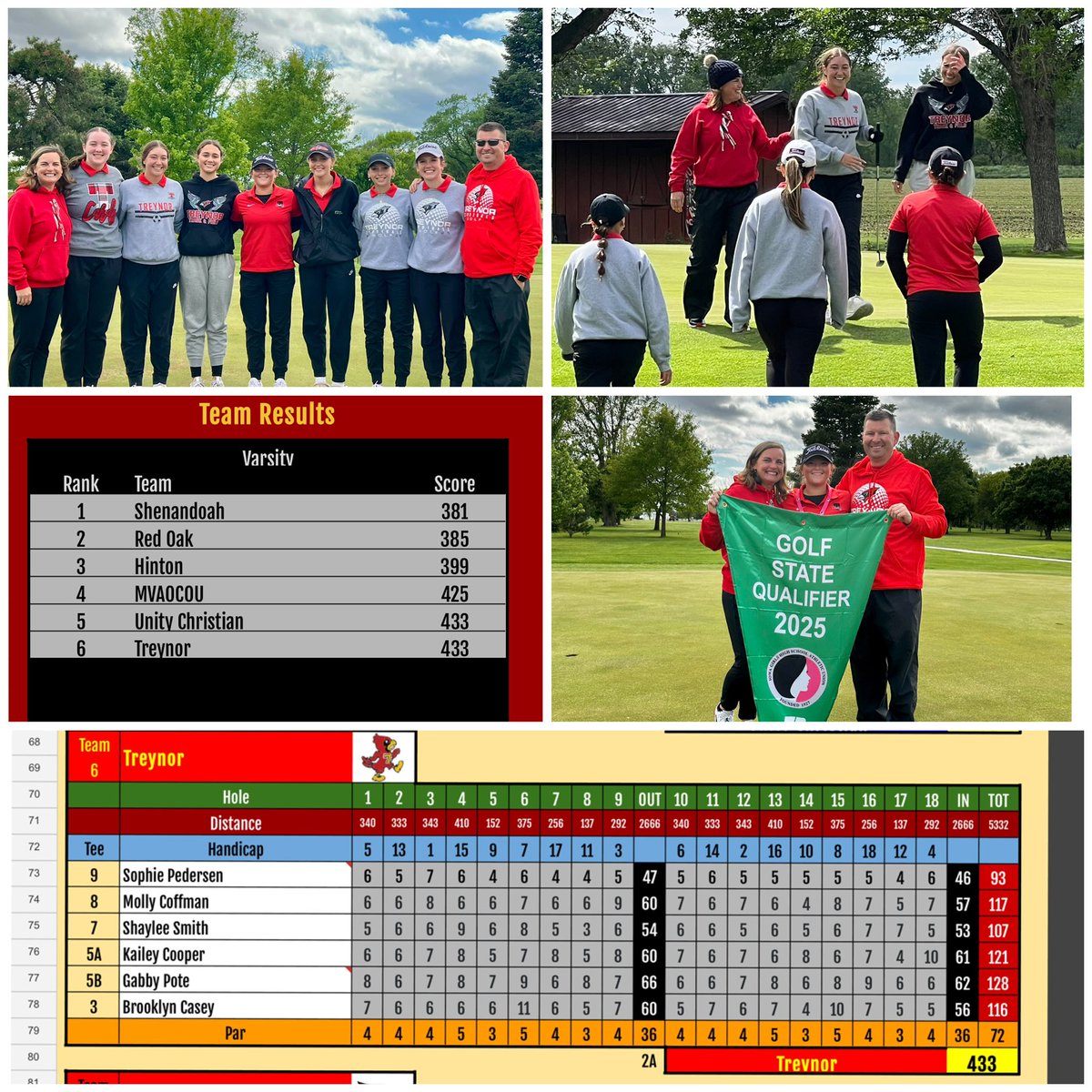Our team’s 2025 season comes to close today, but we are thrilled that Sophi advances onto STATE GOLF as an individual! #TicketPunched 🏅
Thank you to our varsity senior, Gabby Pote, for a wonderful 4 years with our team! We will miss you! ❤️⛳️🤍#rollcards