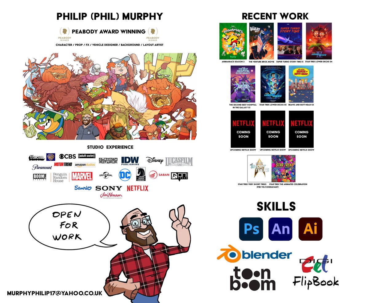 Still open for work.