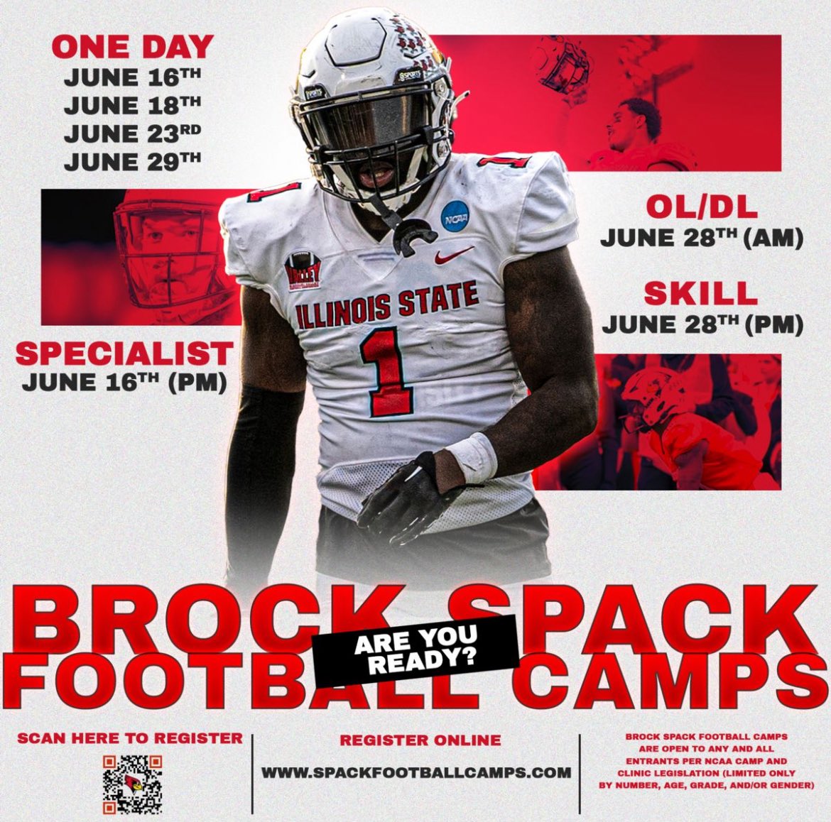Thank you for the invite <a href="/CoachMikeGrant/">Mike Grant</a>!! 
<a href="/RedbirdFB/">Illinois State Football</a> <a href="/MillardNorthFB/">Millard North⚡FB</a> <a href="/Coach_BurrellJr/">Allen Burrell Jr</a> <a href="/AABonNBC/">Navy All-American Bowl</a> <a href="/QBimpact/">QB Impact</a>