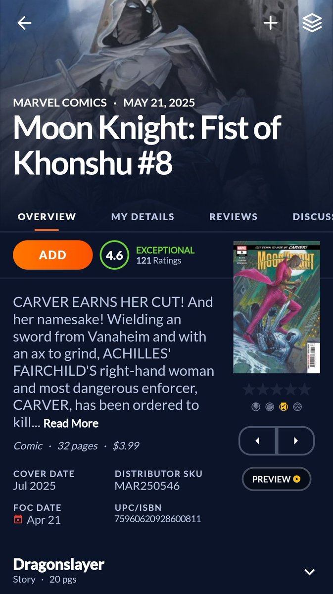 Wow.

Currently in a bit of a deadline rush, so I haven't been able to respond to everyone. Just wanted to take this chance to say thank you for your wonderful words and reactions to Moon Knight : Fist of Khonshu #8. I appreciate every last one of you ( yes, you guys too).