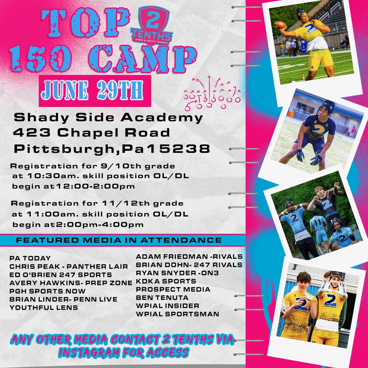 Mike Rittelmann (@mrittcgs) on Twitter photo ✅ Invites going out ✉️
✅ Acceptances coming in 📨🔥
🚨<a href="/210ths/">2Tenths Speed & Agility</a> Top 150🚨
Great work by our scouting staff! Still continuing to build out the roster for the event ➡️ myself, <a href="/The_hive_ath/">The Hive Athletics</a> and <a href="/7Twice/">Cøåċħ B¥røn’s $0.02</a>
#210ths150 ✅ Invites going out ✉️
✅ Acceptances coming in 📨🔥
🚨<a href="/210ths/">2Tenths Speed & Agility</a> Top 150🚨
Great work by our scouting staff! Still continuing to build out the roster for the event ➡️ myself, <a href="/The_hive_ath/">The Hive Athletics</a> and <a href="/7Twice/">Cøåċħ B¥røn’s $0.02</a>
#210ths150