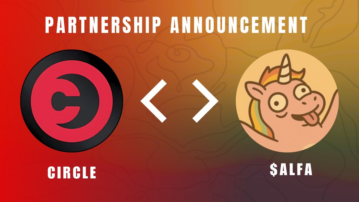 Alfa has its first official partner! 🦄

We have allocated 1% of the total supply to <a href="/thecircle_eth/">TheCircle</a> ⭕️

We will announce movement of funds to The Circle at a later date! ✳️
