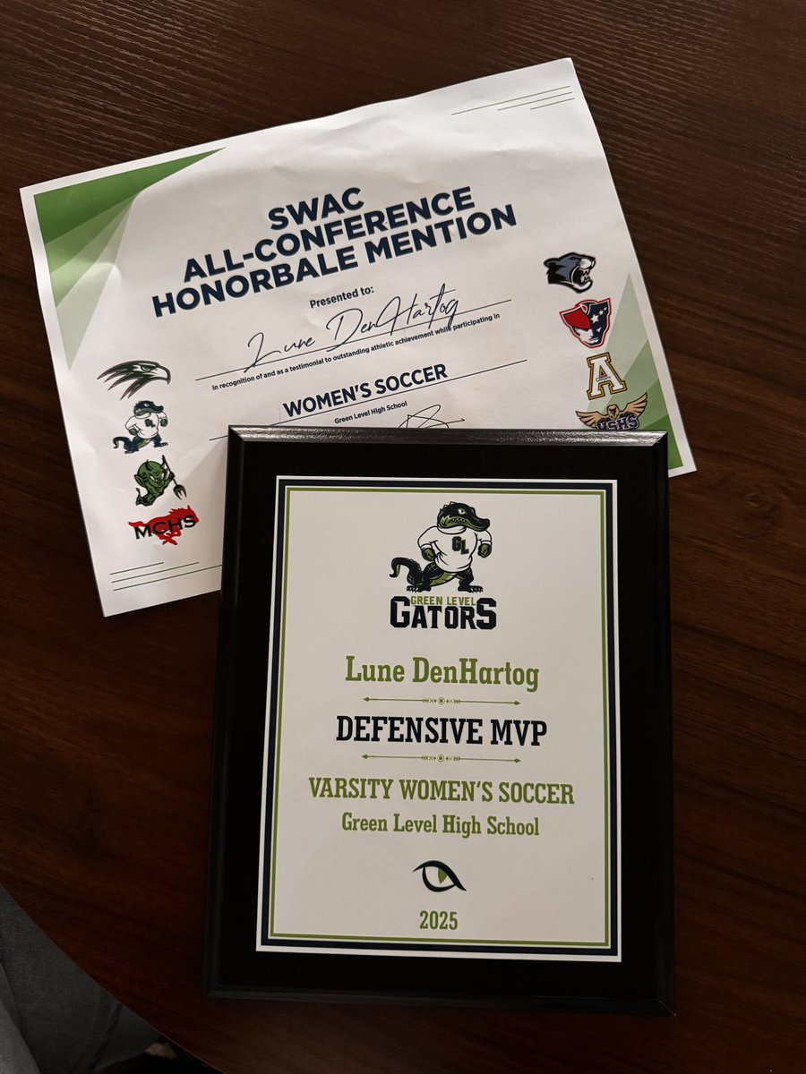 Spring sports award night! This women’s soccer team is full with talent and so fun to watch! Proud parent moment when Lune received defensive MVP. Big thank you to the coaches!
<a href="/LynchburgWSoc/">Lynchburg Women’s Soccer</a> 
<a href="/G_L_WSOCCER/">Green Level Women's Soccer</a>