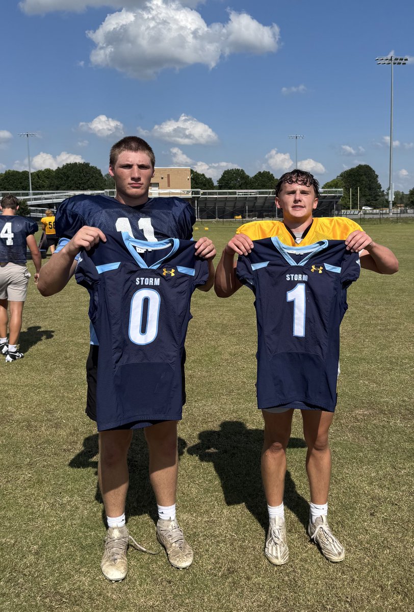 Today was big day at spring ball, as we recognized the two hardest workers this offseason on each side of the ball with opportunity to wear 0 &amp; 1 in 2025.

0 for Defense with the goal to always shut out offenses in way we can!

1 for Offense with the goal to always score 1 more!