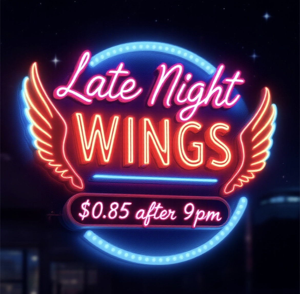NastysSportsBar's tweet image. Late Night Cravings? We Got Wings for That.
Hot, crispy, saucy, and served way past bedtime.
Come get your wing fix— only for the night owls.

#LateNightWings #WingAddict #MidnightMunchies