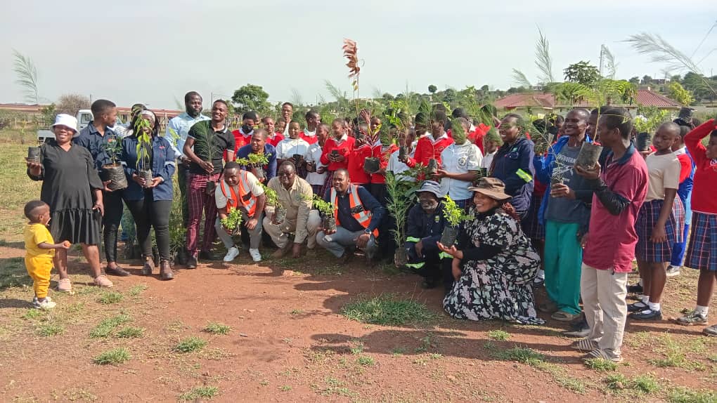 Tree planting Mission at Mahlabaneni High School.