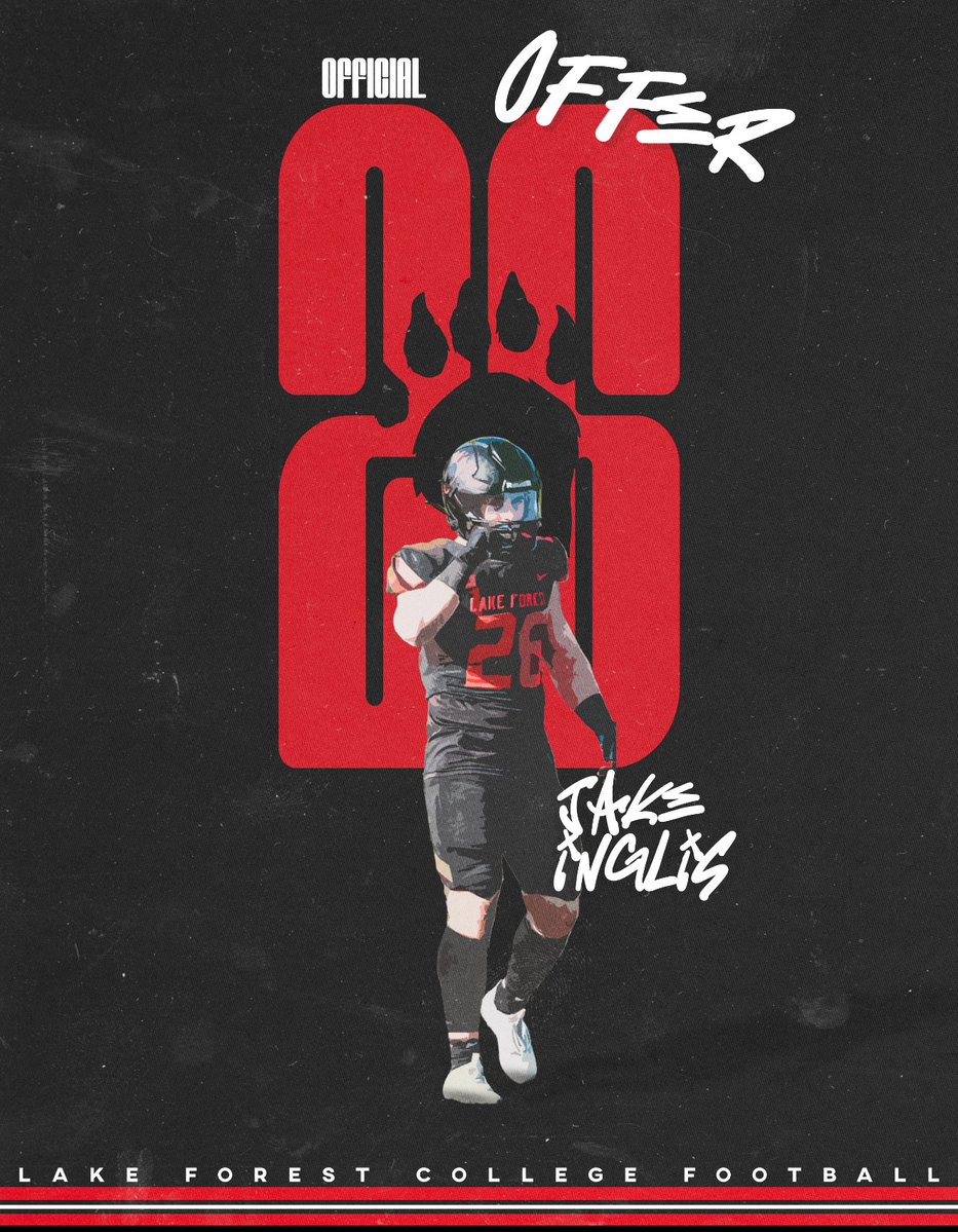 Jake Inglis (@jakeinglis6) on Twitter photo So blessed to have received my very first offer to continue my education and football career <a href="/LFCollege/">Lake Forest College</a>. Had a great conversation with <a href="/Swoll_2_/">Coach Karl Crawford</a> and can’t wait to learn more about <a href="/LFC_FOOTBALL/">Jim Catanzaro</a> #GoForesters
<a href="/Coach_Sanchez55/">Mark Jacob Sanchez</a>
<a href="/TylerRosenfield/">Tyler Rosenfield</a>
<a href="/HighlandHawksFB/">Highland Hawks Football</a>
<a href="/farrel_brock/">Brock Farrel</a> So blessed to have received my very first offer to continue my education and football career <a href="/LFCollege/">Lake Forest College</a>. Had a great conversation with <a href="/Swoll_2_/">Coach Karl Crawford</a> and can’t wait to learn more about <a href="/LFC_FOOTBALL/">Jim Catanzaro</a> #GoForesters
<a href="/Coach_Sanchez55/">Mark Jacob Sanchez</a>
<a href="/TylerRosenfield/">Tyler Rosenfield</a>
<a href="/HighlandHawksFB/">Highland Hawks Football</a>
<a href="/farrel_brock/">Brock Farrel</a>