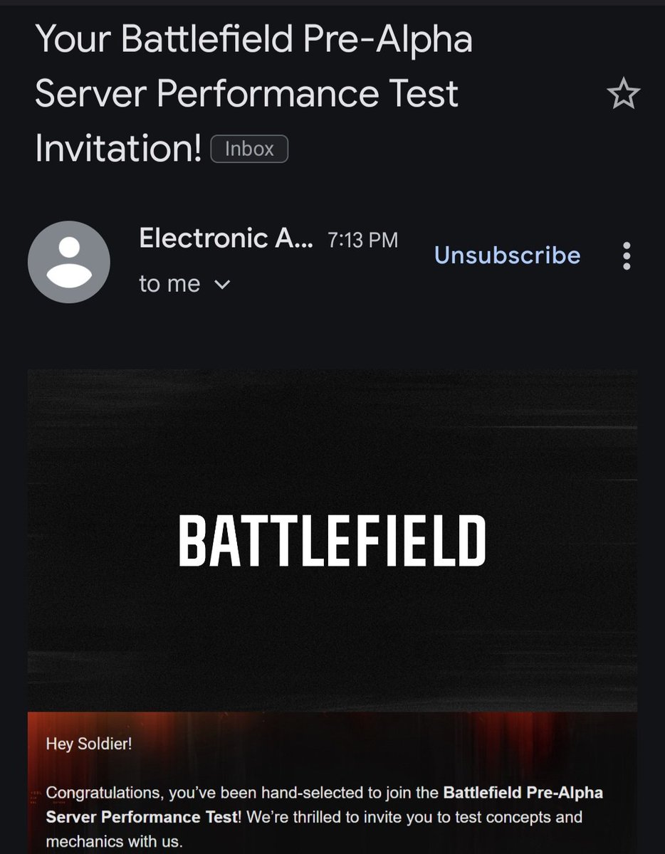 Battlefield Pre Alpha Server Test