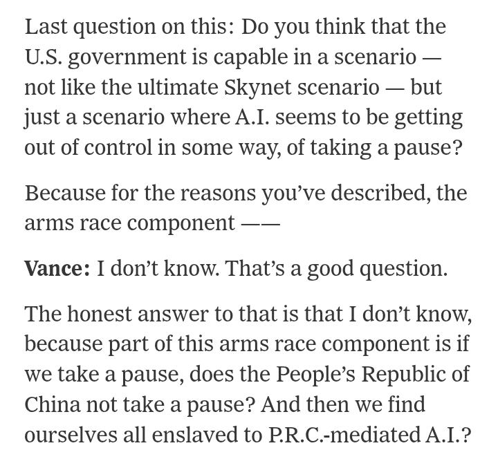 Existential Risk Observatory ⏸ (@xrobservatory) on Twitter photo If the US government would pause frontier AI development in the face of an existential risk, but doesn't because of China, our Conditional AI Safety Treaty is the perfect solution.
Read more on it in the <a href="/SCMPNews/">South China Morning Post</a>: scmp.com/opinion/china-…
Or in TIME:
x.com/XRobservatory/… If the US government would pause frontier AI development in the face of an existential risk, but doesn't because of China, our Conditional AI Safety Treaty is the perfect solution.
Read more on it in the <a href="/SCMPNews/">South China Morning Post</a>: scmp.com/opinion/china-…
Or in TIME:
x.com/XRobservatory/…