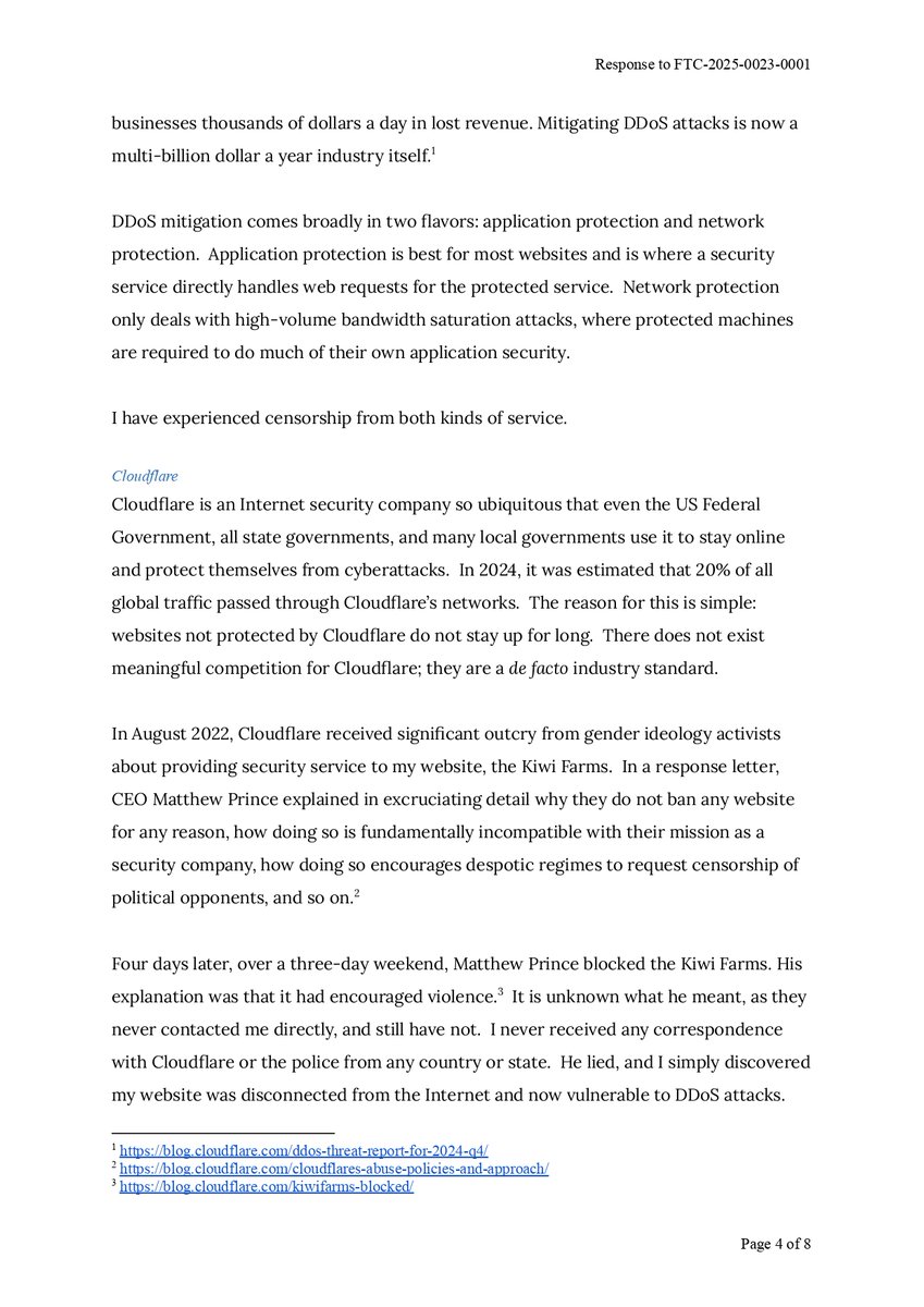 usipsorg's tweet image. We have submitted a comment to the @FTC  supporting:
(1) regulating Tier 1 ISPs as common carriers,
(2) the federal government refusing contracts and grants to censorious companies, and
(3) opening an FTC hotline to report censorship.

All Americans deserve a place to speak.