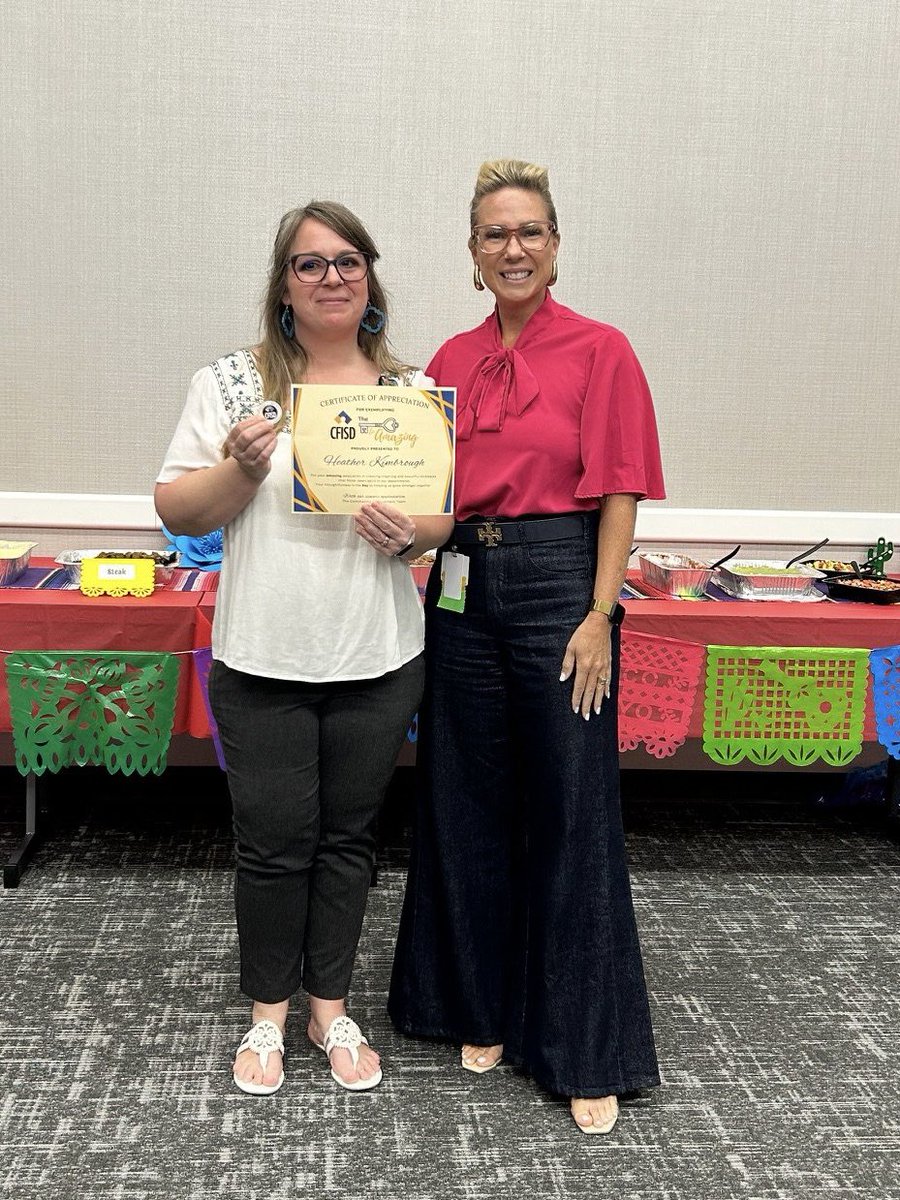 CFISD Community Engagement (@cfisdengagement) on Twitter photo We are honored to present <a href="/CFISDHeatherK/">Heather Kimbrough</a> with the #PathToAmazing coin! Heather consistently goes above and beyond, supporting every department and making a meaningful impact across the board. Thank you for your dedication and excellence! #cfisdspirit <a href="/CFISDCOMMPROG/">CFISD COMMUNITY PROGRAMS</a> <a href="/CyFairISD/">Cypress-Fairbanks ISD</a> We are honored to present <a href="/CFISDHeatherK/">Heather Kimbrough</a> with the #PathToAmazing coin! Heather consistently goes above and beyond, supporting every department and making a meaningful impact across the board. Thank you for your dedication and excellence! #cfisdspirit <a href="/CFISDCOMMPROG/">CFISD COMMUNITY PROGRAMS</a> <a href="/CyFairISD/">Cypress-Fairbanks ISD</a>