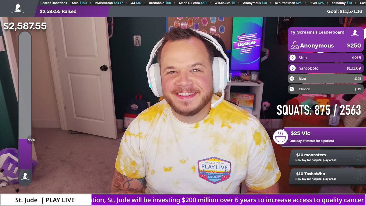 Ty “jeff probst plz call me” Screams (@ty_screams) on Twitter photo OH WE'RE SO BACK AND WE'RE SO LIVE!
Talking about the <a href="/LogitechG/">Logitech G</a> #G522 THAT JUST DROPPED TODAY!!!! #LogitechGPartner
AND WE'RE STILL RAISING MONEY FOR @stjudeplaylive.bsky.social!!!
stop by and get silly
twitch.tv/ty_screams OH WE'RE SO BACK AND WE'RE SO LIVE!
Talking about the <a href="/LogitechG/">Logitech G</a> #G522 THAT JUST DROPPED TODAY!!!! #LogitechGPartner
AND WE'RE STILL RAISING MONEY FOR @stjudeplaylive.bsky.social!!!
stop by and get silly
twitch.tv/ty_screams