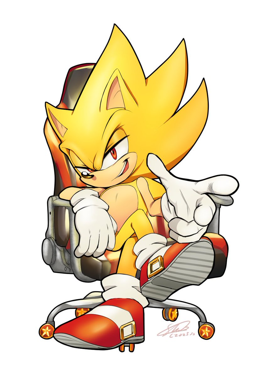 This was just meant to be a sticker, I fear i cooked too hard 😂 #sonicthehedgehog #supersonic