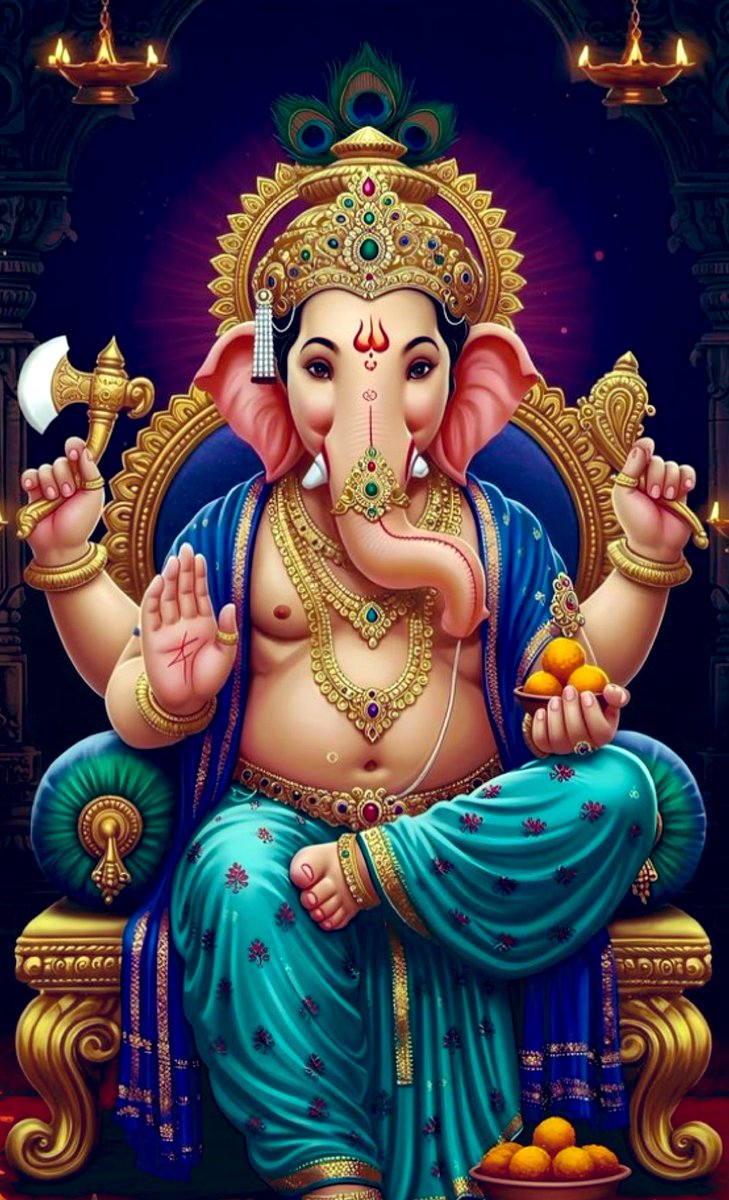 AshtBhujaji's tweet photo. ✨प्रातः कालीन प्रथम पूज्य गणपति बप्पा के अद्भुत दिव्य अलौकिक दर्शन रूपम् गोविंदा ✨ https://t.co/l7mQANXbtT