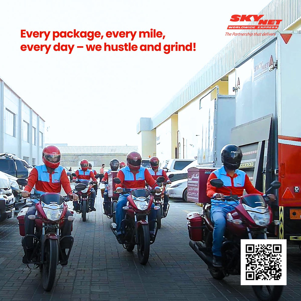 SkyNet_UAE's tweet image. Every package, every mile, every day – we hustle and grind to ensure your deliveries are on time &amp;amp; secure! 

Whether it’s across the city or across borders, SkyNet UAE has got you covered. @SkyNet_UAE 

#HustleAndGrind #SkyNetUAE #DeliveryExperts #OnTimeEveryTime #CourierService