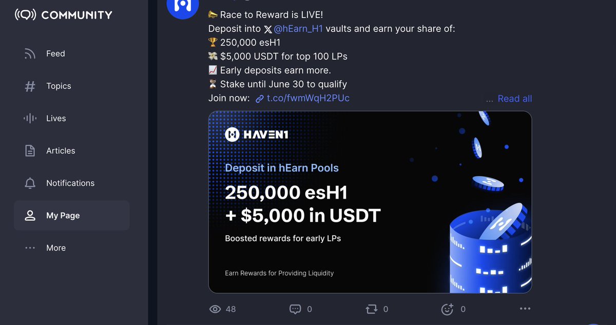 Haven1official's tweet photo. Excited to join the @CoinMarketCap Community! https://t.co/gqtuDvif6x