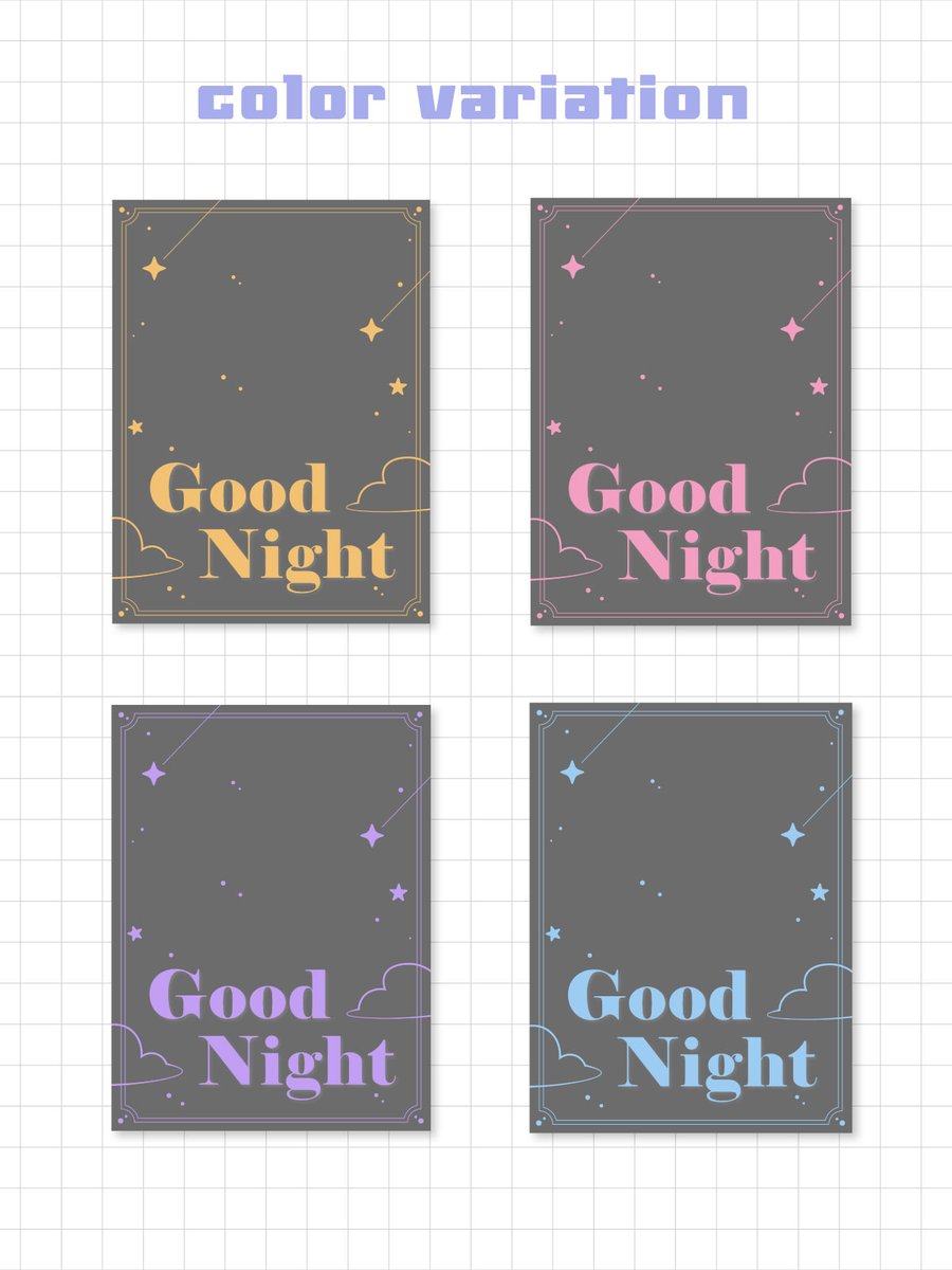 ＼おやすみフリー素材🌙／  

カラーバリエーション全４色🌟

・いいね♡ ＆ RPで使用可能
・フォローは任意ですが、して頂けると嬉しいです🌸

ダウンロードはツリー下へ↓ 
#Vtuber素材　#おやすみVtuber素材 
#Vtuberフリー素材