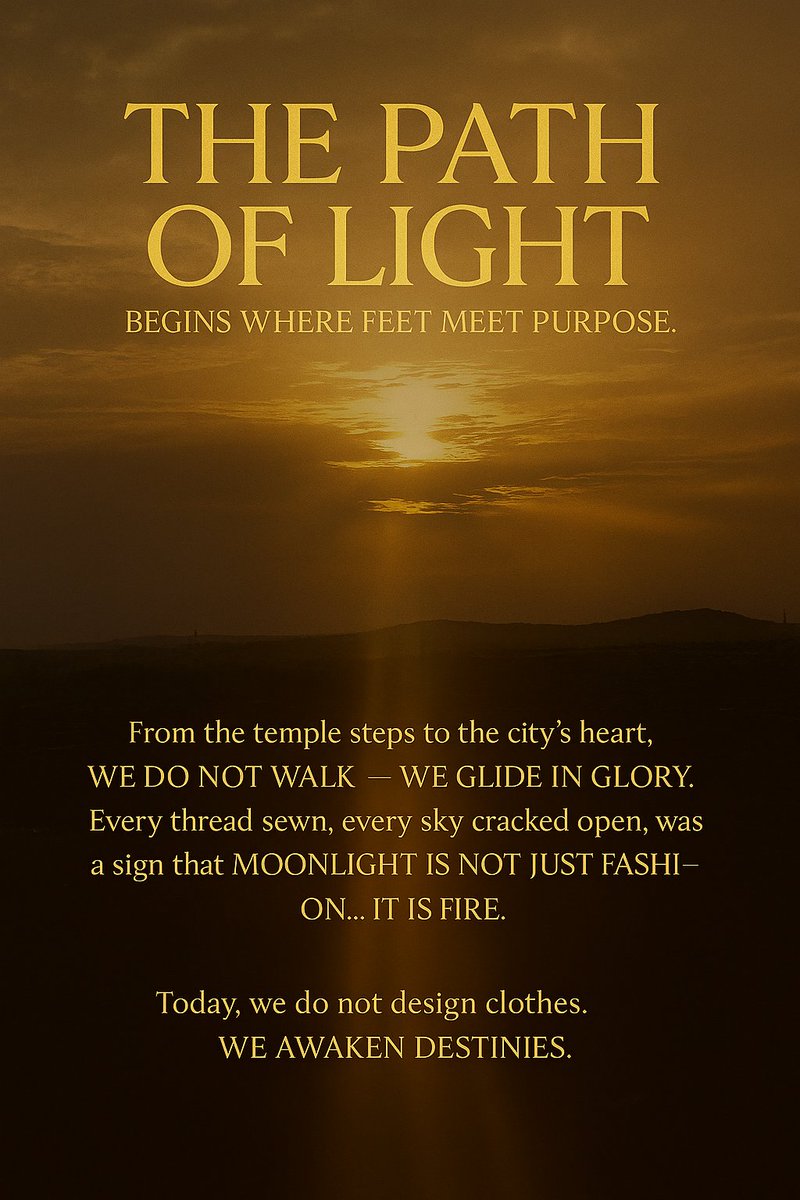 _moonKingdom's tweet image. THE PATH OF LIGHT HAS OPENED.
We’re not counting down —
We’re activating the atmosphere.
June 12 will not just be a date.
It will be the day fashion met prophecy.
A city will remember.
The world will witness.
#MoonlightClothings #ThePathOfLight #June12Legacy
#IbadanToTheWorld