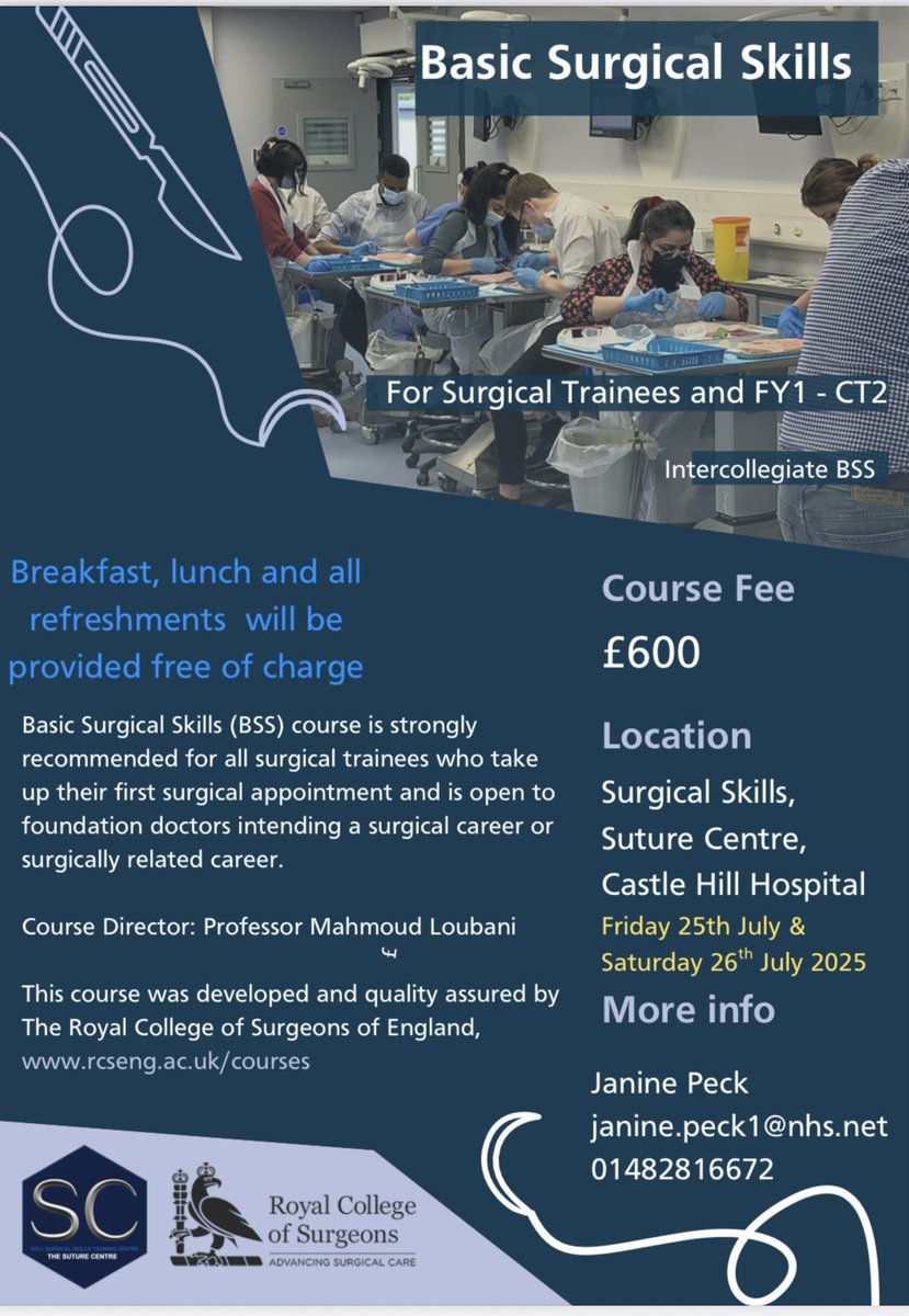 Hullsurgicalskills (@hullsuture) on Twitter photo Basic Surgical Skills Course 25th & 26th July 2025 places still available <a href="/HullSuture/">Hullsurgicalskills</a> <a href="/SurgicalSkill/">SurgicalSkills.com</a> <a href="/HumberNHSFT/">Humber Teaching NHS Foundation Trust</a> <a href="/HullSimulation/">HILS</a> <a href="/RCSnews/">The Royal College of Surgeons of England</a> Basic Surgical Skills Course 25th & 26th July 2025 places still available <a href="/HullSuture/">Hullsurgicalskills</a> <a href="/SurgicalSkill/">SurgicalSkills.com</a> <a href="/HumberNHSFT/">Humber Teaching NHS Foundation Trust</a> <a href="/HullSimulation/">HILS</a> <a href="/RCSnews/">The Royal College of Surgeons of England</a>