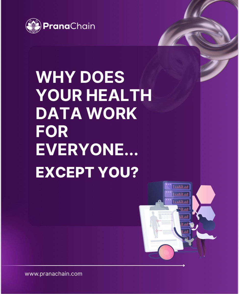 pranachain's tweet image. You own your body.
Now own your medical data too.

 #EmpoweredPatients #FutureOfHealthcare